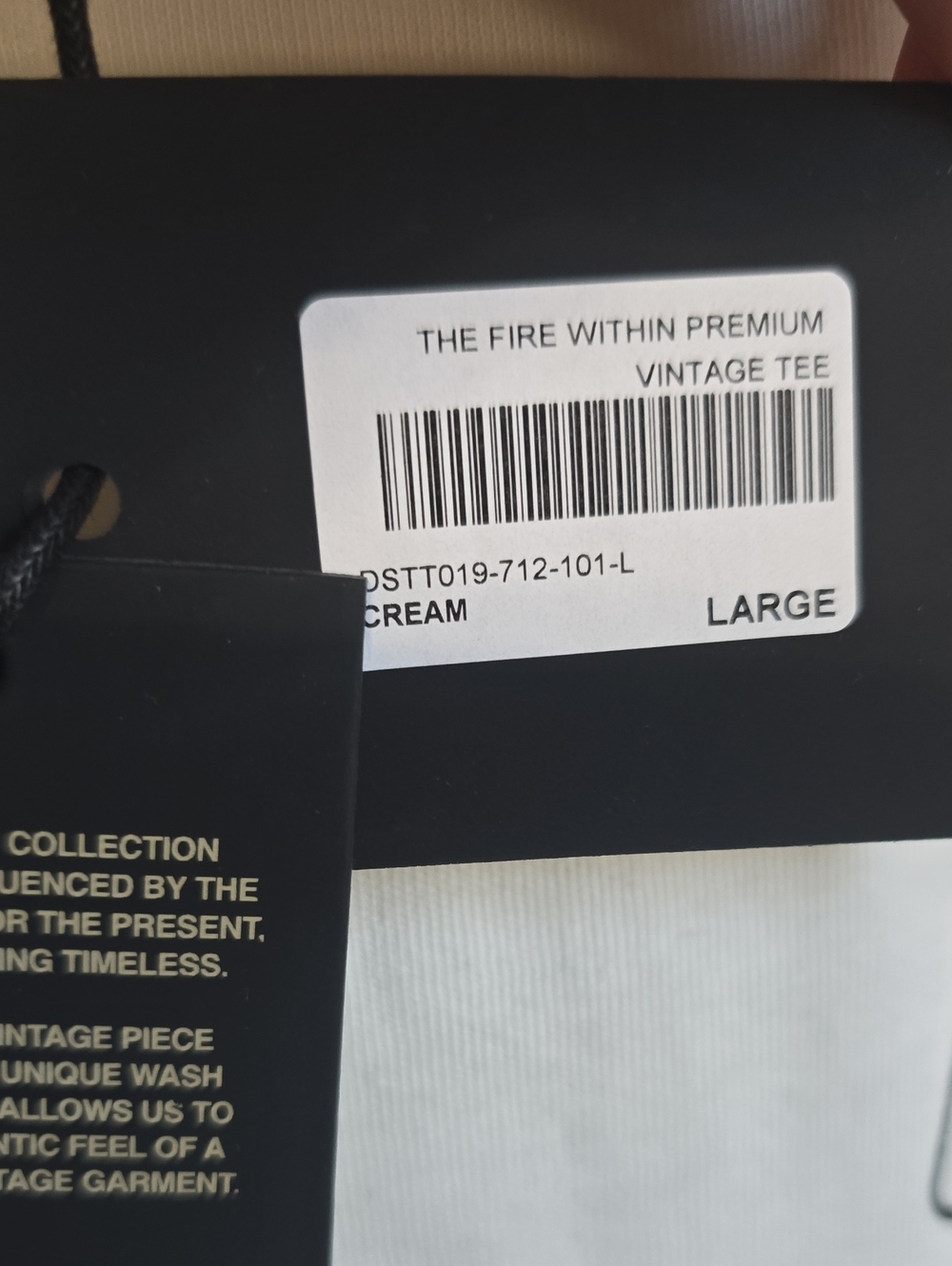 NWT Men's Darc Sport The Fire Within Premium Vintage Tee. Large - Picture 6 of 9